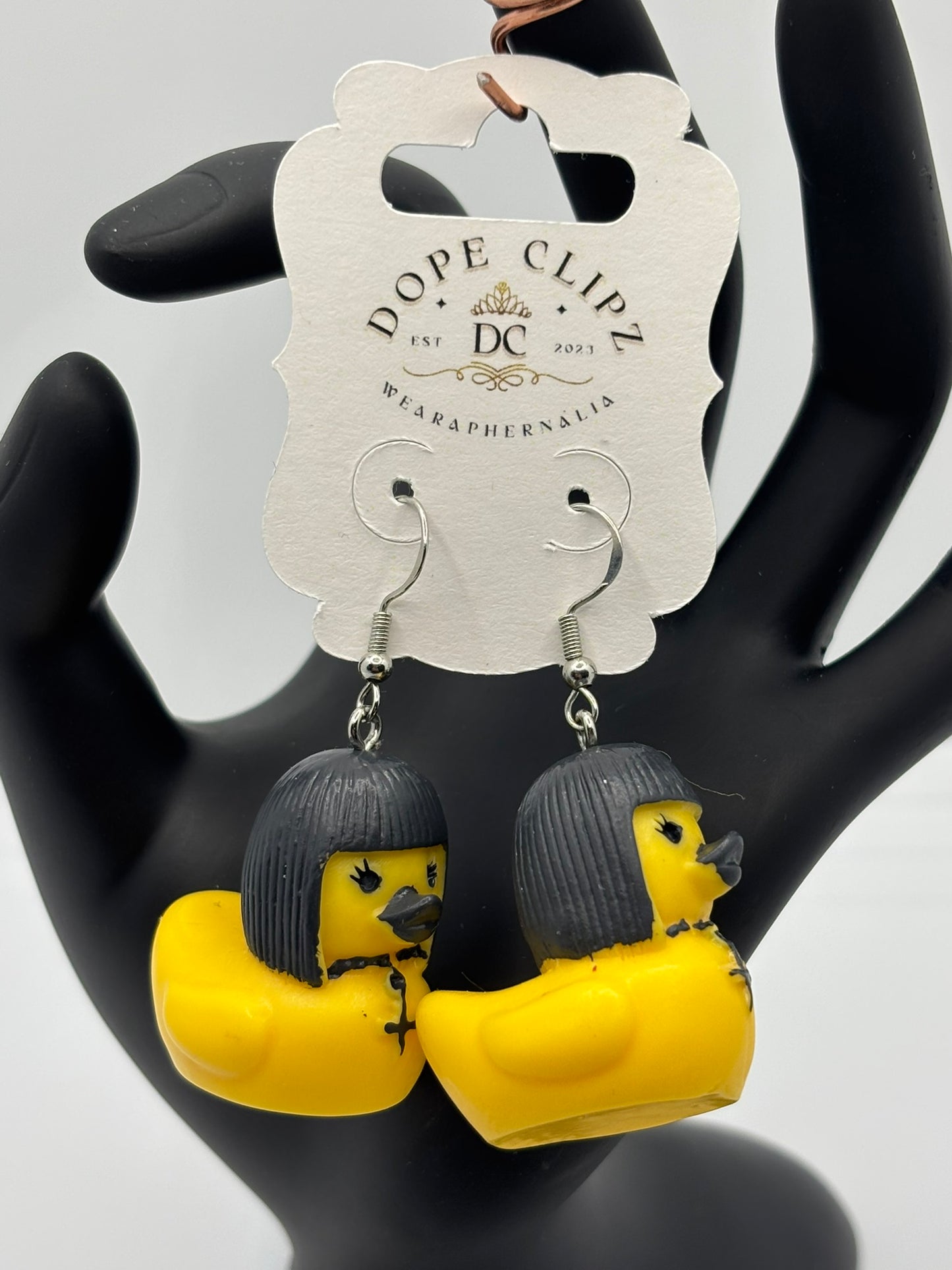 π¦ Goth Baddie Duck Earrings | Edgy Festival Rave Jewelry π‘π€