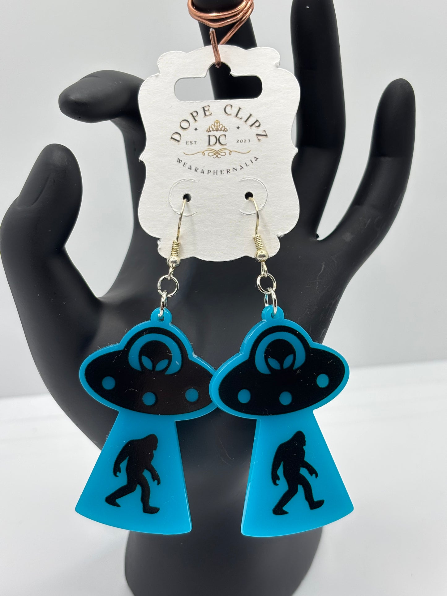 🛸 Squatch Abducted by Drip Earrings 👽