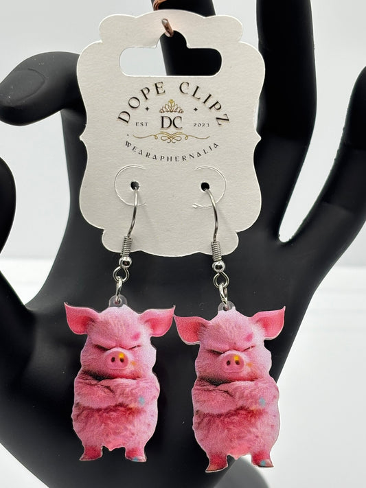 🐷 Sassy Swine Earrings | Playful Festival Rave Jewelry 🎡✨